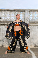 Set de kimono, top y pantalón Masái Mara