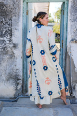 Set de kimono largo y falda Livia