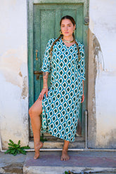 Vestido largo kurta.