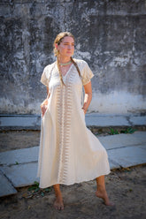 Vestido largo Mesalina